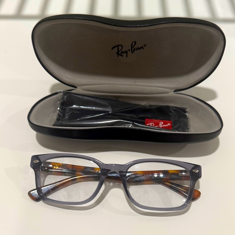 Ray-Ban grey and Brown blue light blocking computer non scratch Glasses